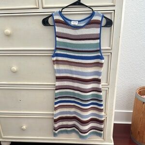 Lelis Multicolor Striped Knit Dress